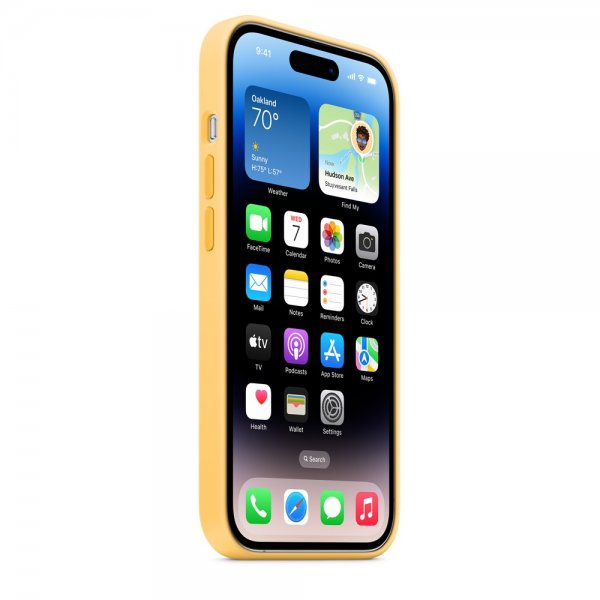 Apple Alkuperäinen iPhone 14 Pro -silikonisuojakuori MagSafella, Auringonkeltainen