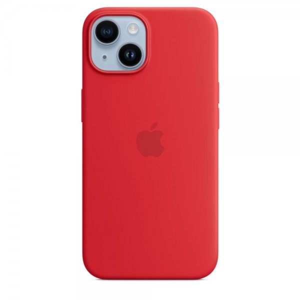 Apple Alkuperäinen iPhone 14 Silikonisuojakuori MagSafe (PRODUCT)RED
