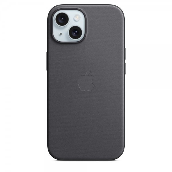 Apple Original iPhone 15 Plus Kuori FineWoven MagSafe Musta