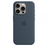 Apple Original iPhone 15 Pro Max Kuori Silikoni MagSafe Myrskynsininen