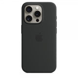 Apple Original iPhone 15 Pro Max Kuori Silikoni MagSafe Musta