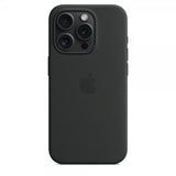 Apple Original iPhone 15 Pro Max Kuori Silikoni MagSafe Musta