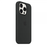 Apple Original iPhone 15 Pro Max Kuori Silikoni MagSafe Musta