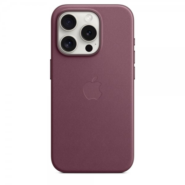 Apple alkuperäinen iPhone 15 Pro FineWoven MagSafe -kuori, Mulberry