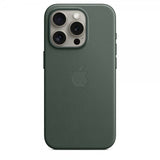 Apple Alkuperäinen iPhone 15 Pro Kuori FineWoven MagSafe Talvivihreä