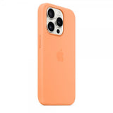 Apple Original iPhone 15 Pro Kuori Silikoni MagSafe Appelsiinisorbetti
