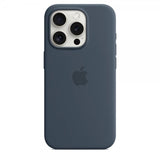 Apple Original iPhone 15 Pro Kuori Silikoni MagSafe Myrskynsininen