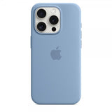 Apple Original iPhone 15 Pro Kuori Silikoni MagSafe Talvinen sininen
