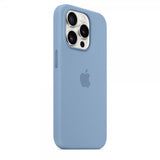 Apple Original iPhone 15 Pro Kuori Silikoni MagSafe Talvinen sininen