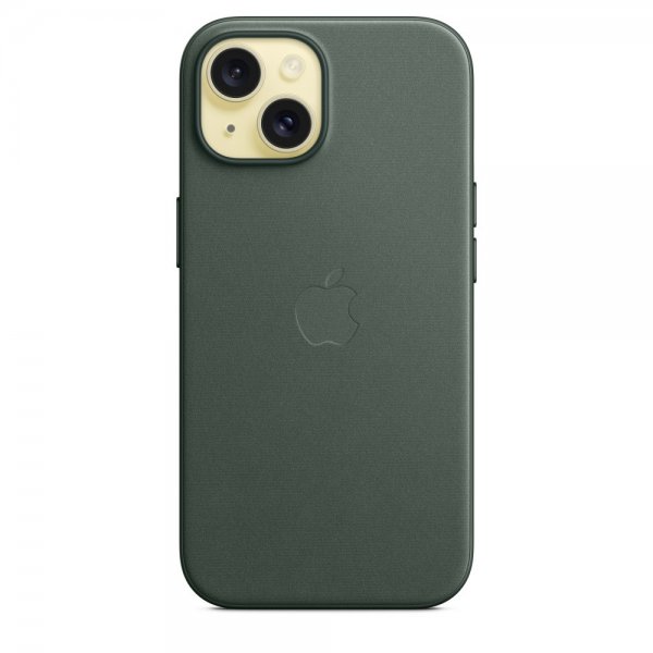 Apple Original iPhone 15 Kuori FineWoven MagSafe Talvinen vihreä