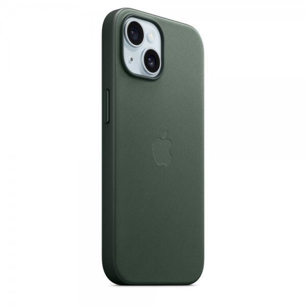 Apple Original iPhone 15 Kuori FineWoven MagSafe Talvinen vihreä
