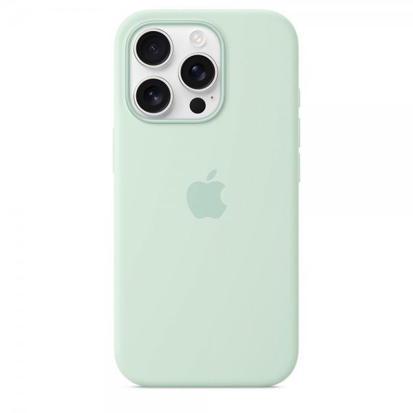 Apple Original iPhone 16 Pro Max Kuori Silikoni MagSafe Akvamariini