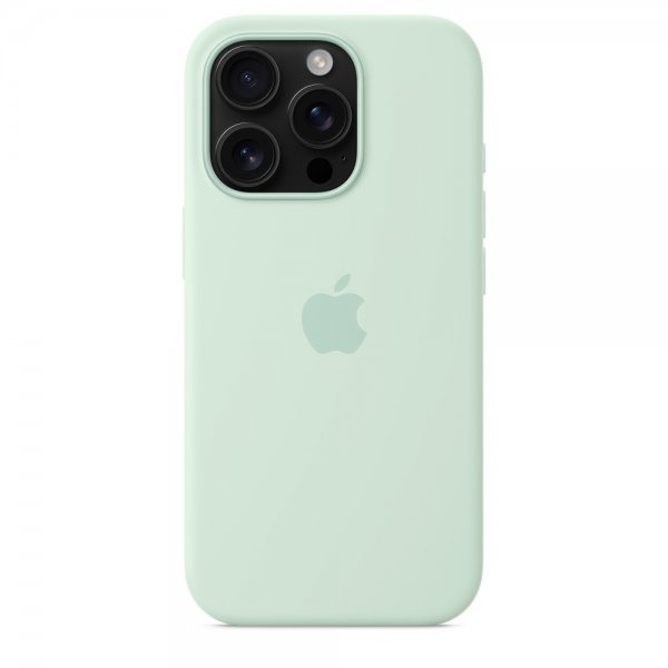 Apple Original iPhone 16 Pro Max Kuori Silikoni MagSafe Akvamariini