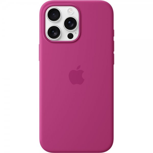Apple Original iPhone 16 Pro Max Kuori Silikoni MagSafe Fuksia