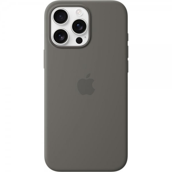 Apple Original iPhone 16 Pro Max Kuori Silikoni MagSafe Kiviharmaa