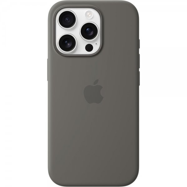 Apple Original iPhone 16 Pro Kuori Silikonikuori MagSafe Kiviharmaa