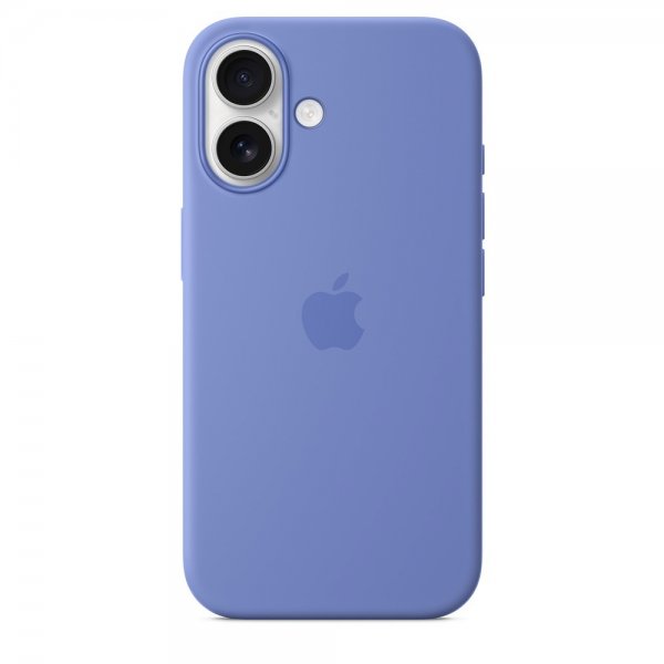 Apple Original iPhone 16 Kuori Silikonikuori MagSafe Sinipiikki