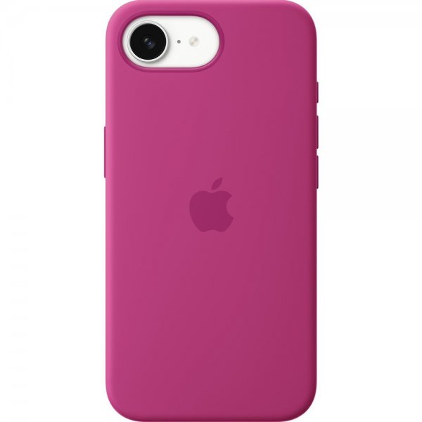 Apple Original iPhone 16e Kuori Silikonikuori Fuksia