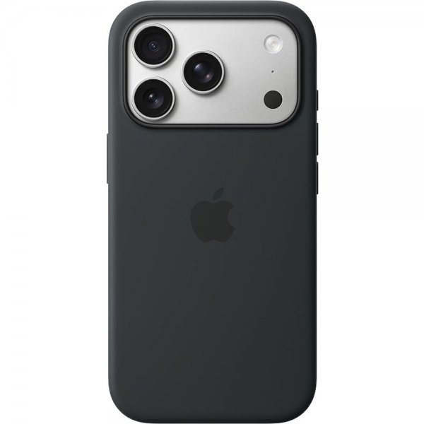 Apple Original iPhone 17 Pro Max Kuori Silikonikuori MagSafe Musta