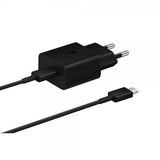 Samsung Alkuperäinen Laturi USB-C-kaapelilla 15W PD-virtasovitin Musta