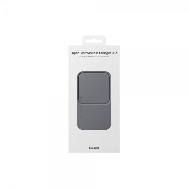 Samsung alkuperäinen langaton Super Fast Wireless Charger Duo 15W -laturi, musta