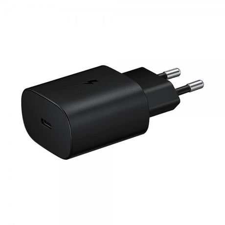 Samsung alkuperäinen seinälaturi 25W ja Type C - Type C -kaapeli, musta