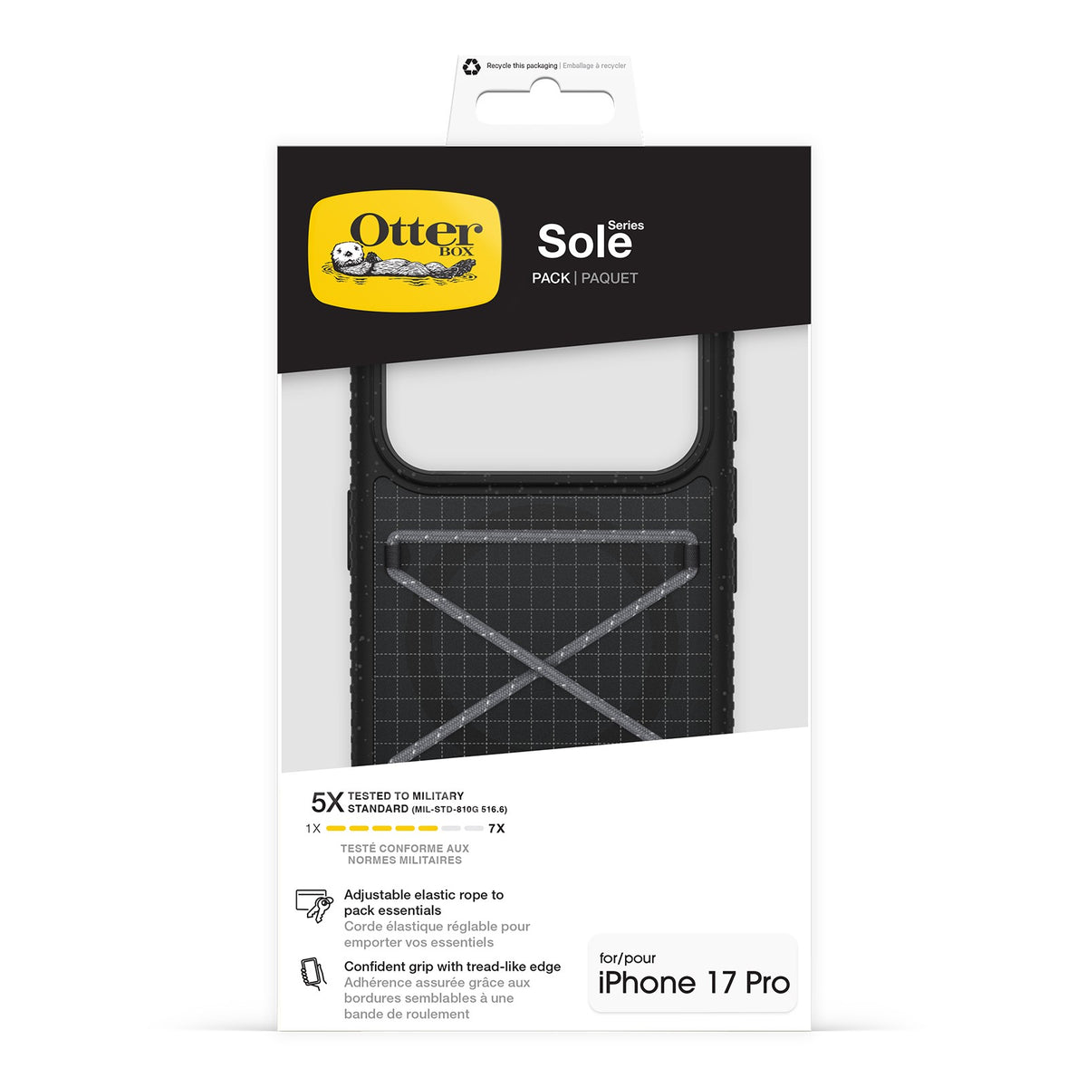 Otterbox iPhone 17 Pro/iPhone 18 Pro Kuori Sole Pack MagSafe Musta