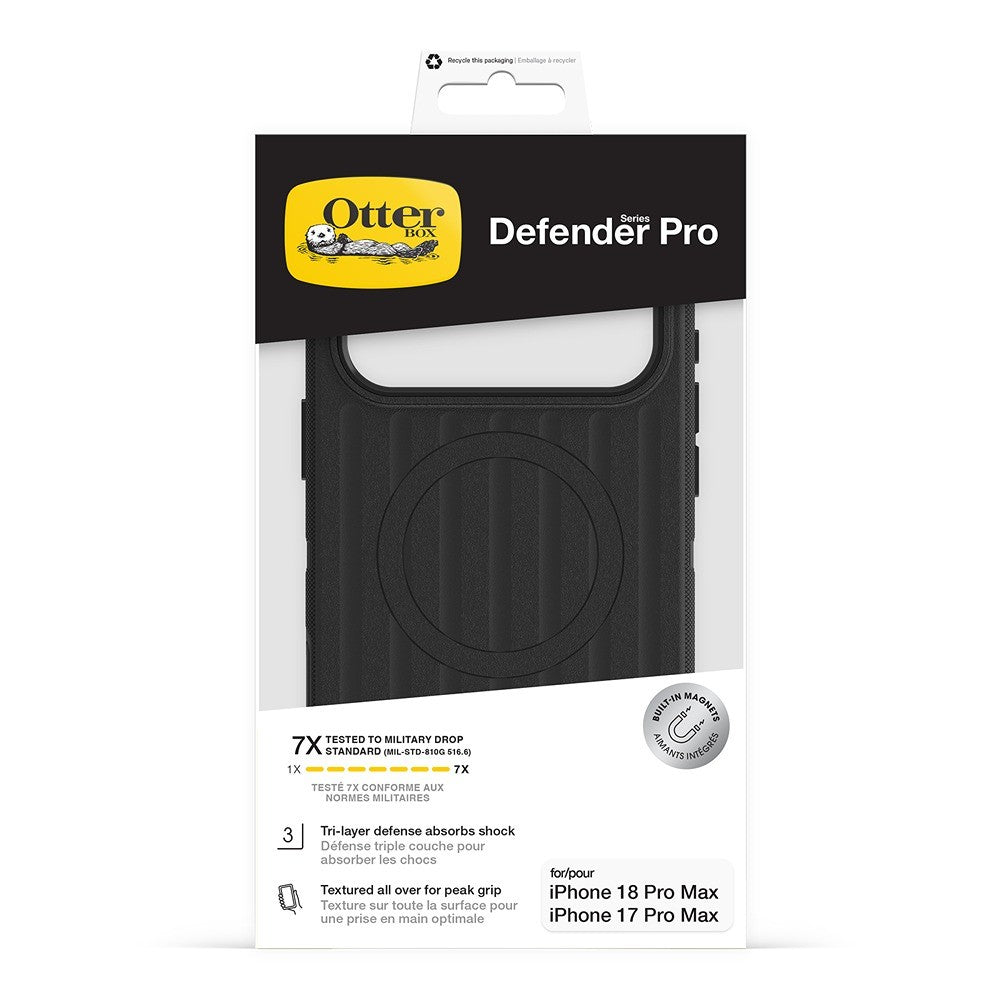 Otterbox iPhone 17 Pro Max/iPhone 18 Pro Max Kuori Defender Pro MagSafe Musta