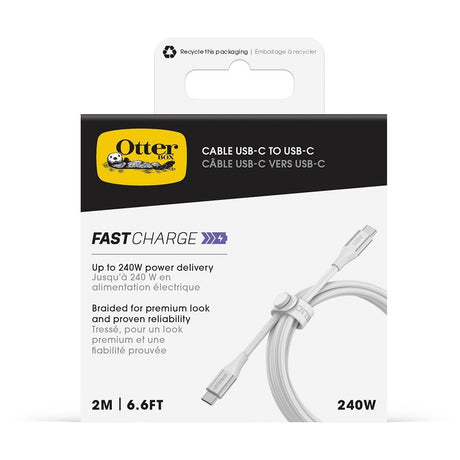 Otterbox Kaapeli Standard USB-C 240W 2m Valkoinen