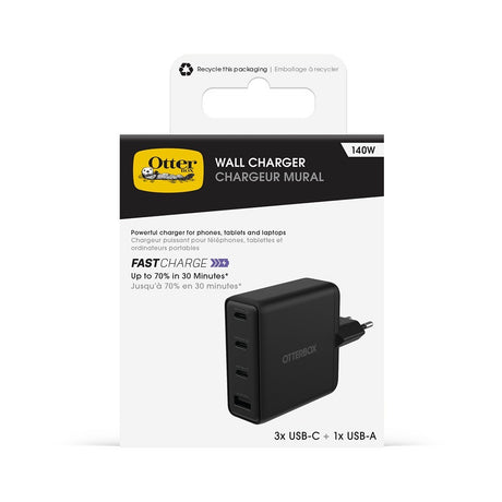 Otterbox Laturi Fast Charge Standard USB-C 140W Musta