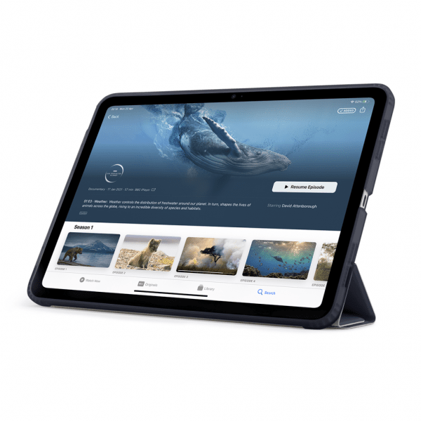 Pipetto iPad Air 11 (M2/M3/M4) -suojakotelo, Origami No1 Original Case, tummansininen
