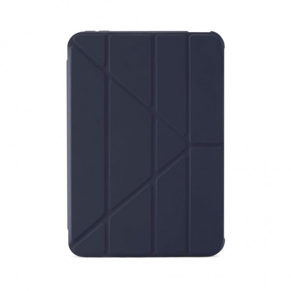 Pipetto iPad mini (6. sukupolvi)/iPad mini (A17 Pro) Origami No1 Original Case Tummanblå