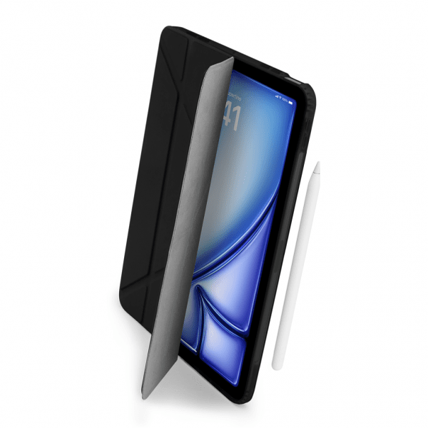 Pipetto iPad Air 11 (M2/M3/M4) -kotelo, Origami No1 Original Case, musta