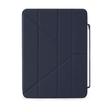 Pipetto iPad Air 11 (M2/M3/M4) -kotelo Origami No3 Pencil Case, tummansininen