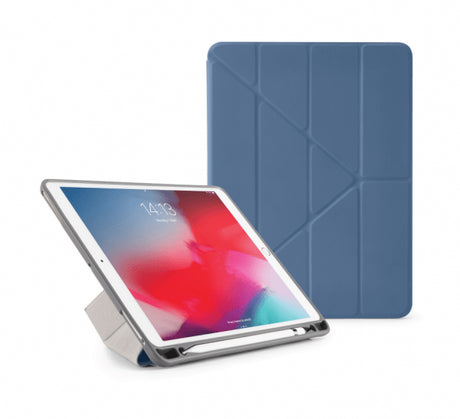 Pipetto iPad Air 2019 (3. sukupolvi)/iPad Pro 10.5 suojakotelo Origami Pencil laivastonsininen