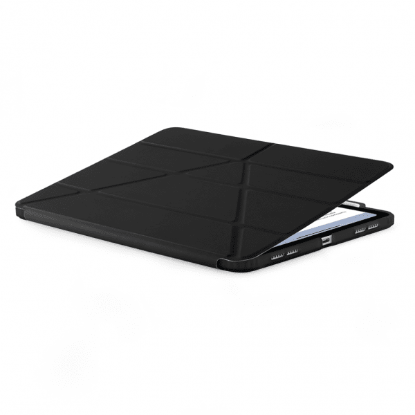 Pipetto iPad Air 11 (M2/M3/M4) -kotelo Origami No3 Pencil Case, musta