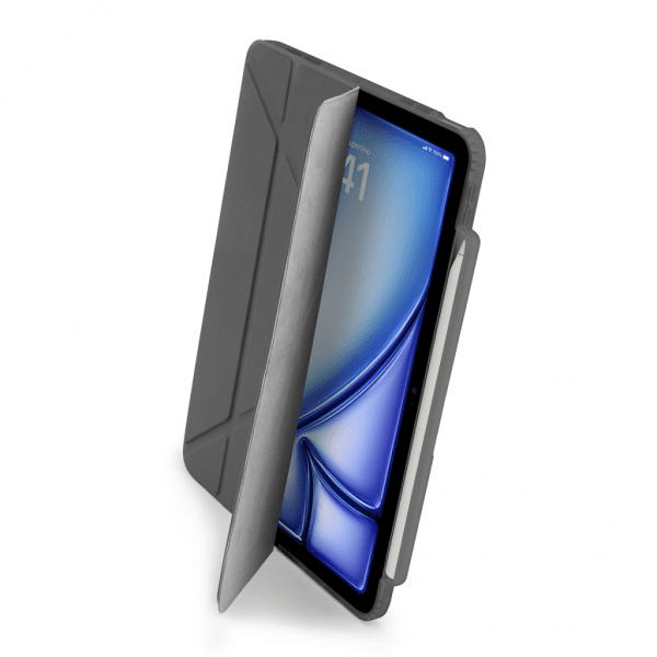 Pipetto iPad Air 11 (M2/M3/M4) -suojakotelo Origami No3 Pencil Case, harmaa