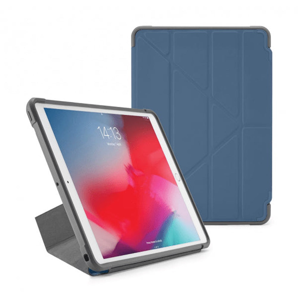 Pipetto iPad Air 2019 (3. sukupolvi)/iPad Pro 10.5 -suojakotelo Origami Shield, laivastonsininen