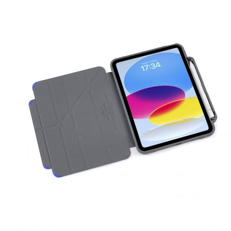 Pipetto iPad 10.9 (10. sukupolvi)/iPad 11 (A16) -kotelo Origami No2 Pencil Shield Royal Blue