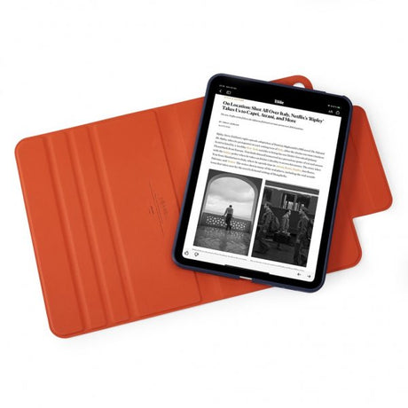 Pipetto iPad Air 11 (M2/M3/M4) -suojakotelo Origami No5 Rotating Folio Case, tummansininen