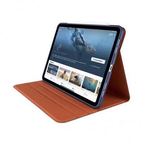 Pipetto iPad Air 11 (M2/M3/M4) -suojakotelo Origami No5 Rotating Folio Case, tummansininen