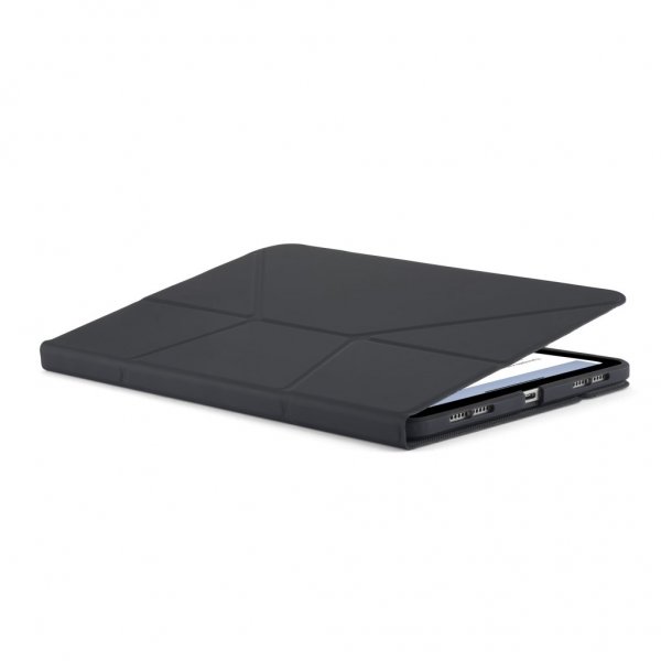 Pipetto iPad Air 13 (M2/M3/M4) -suojakotelo Origami No6 Stand, musta
