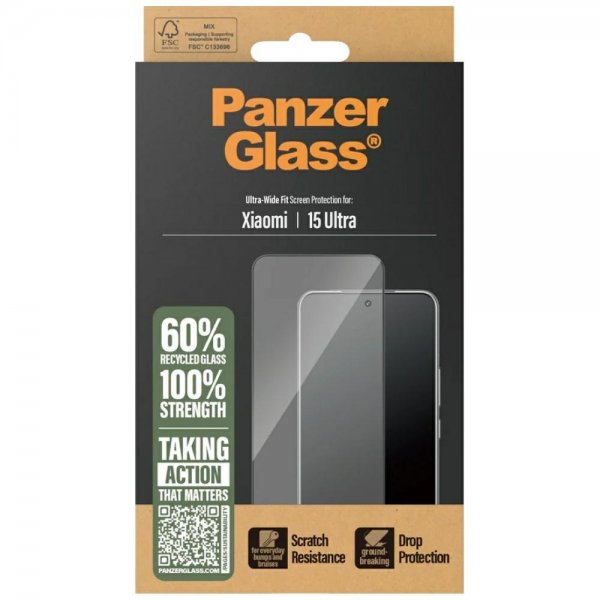 PanzerGlass Xiaomi 15 Ultra -näytönsuoja Ultra-Wide Fit