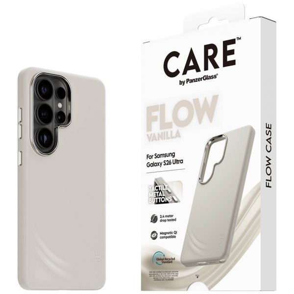 CARE by PanzerGlass Samsung Galaxy S26 Ultra Kuori Flow MagSafe Vanilla
