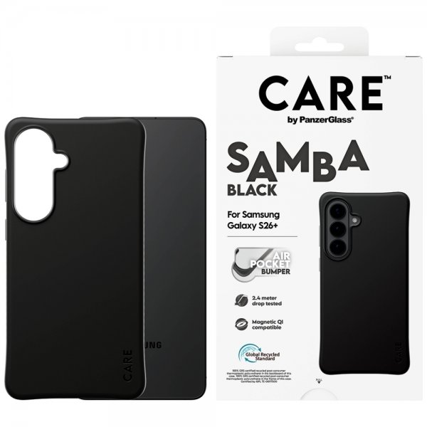CARE by PanzerGlass Samsung Galaxy S26 Plus -suojakuori, Samba MagSafe, musta