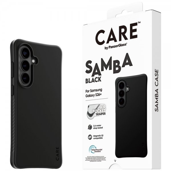 CARE by PanzerGlass Samsung Galaxy S26 Plus -suojakuori, Samba MagSafe, musta