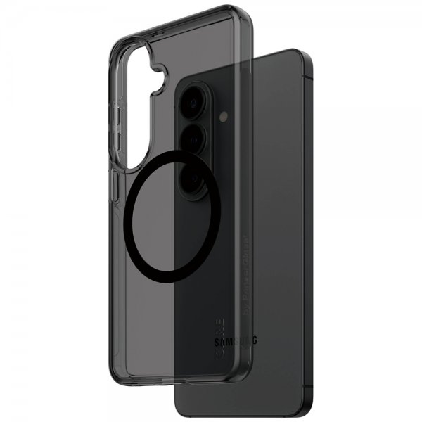 CARE by PanzerGlass Samsung Galaxy S26 -suojakuori, Smokey MagSafe, musta
