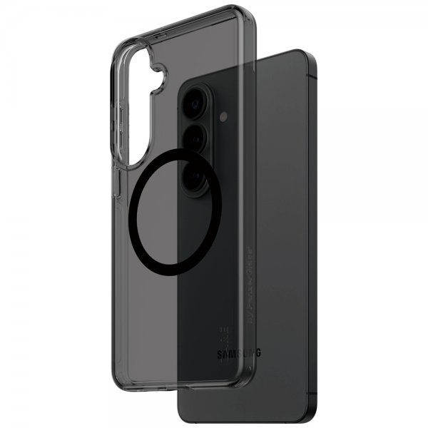 CARE by PanzerGlass Samsung Galaxy S26 Plus -suojakuori Smokey MagSafe Musta