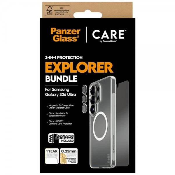 PanzerGlass Samsung Galaxy S26 Ultra 3-in-1-suojauspaketti