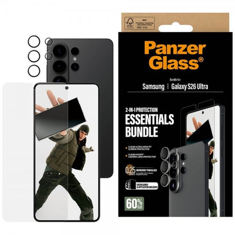 PanzerGlass Samsung Galaxy S26 Ultra Näytönsuoja ja Kamerasuojus 2-in-1-paketti